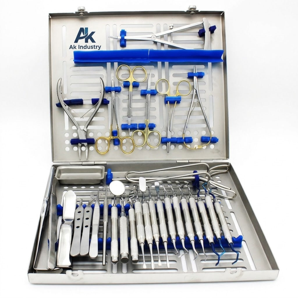 Periodontal Instruments Kit Dental Implants Surgical Orthodontics 33 PCS
