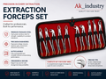 Professional Dental Extraction Forceps 10 Piece Set