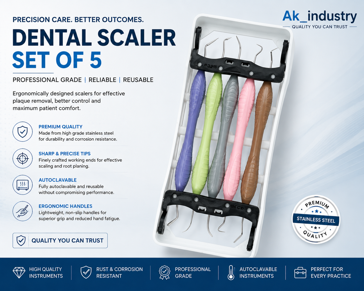 LM Arte SET of 5PCS Silicon Handle with Sterilization Cassette Tray