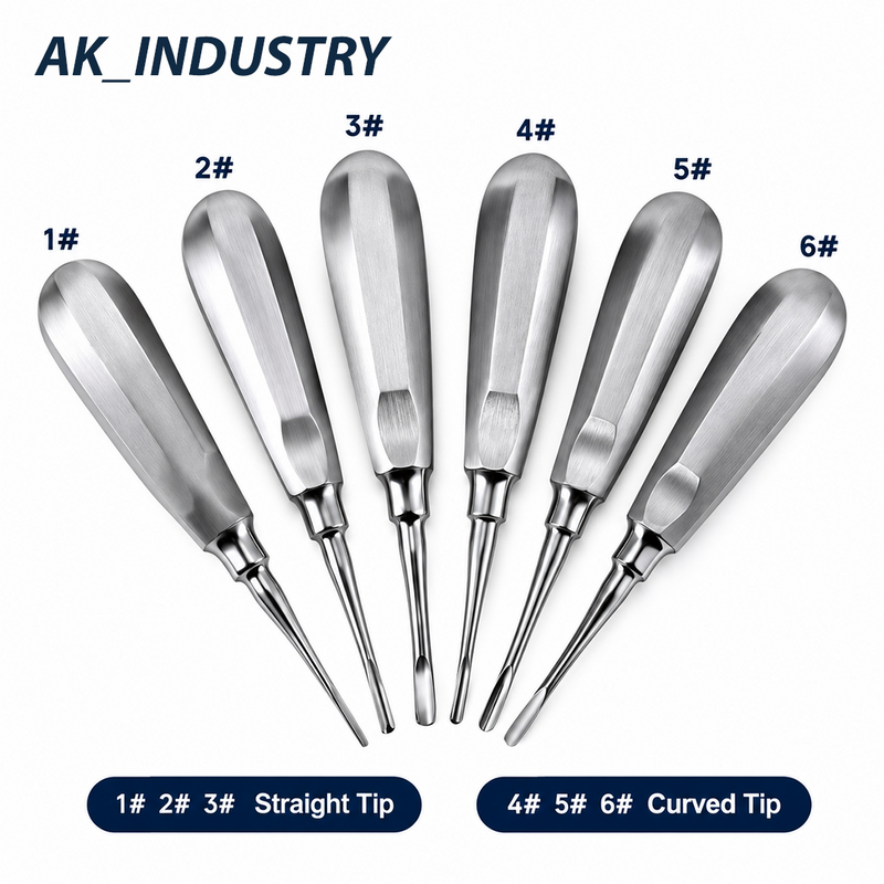 6-Piece Premium Dental Root Elevator Set