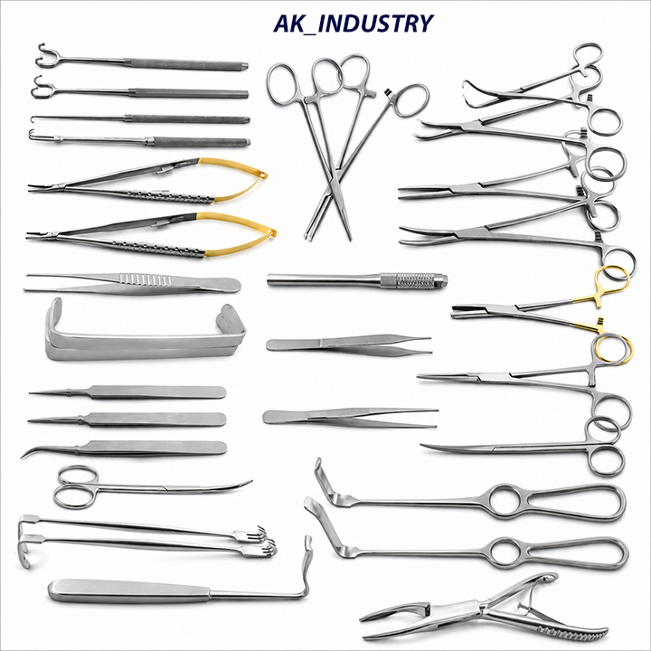 Complete Cardiovascular Surgery Instrument Set